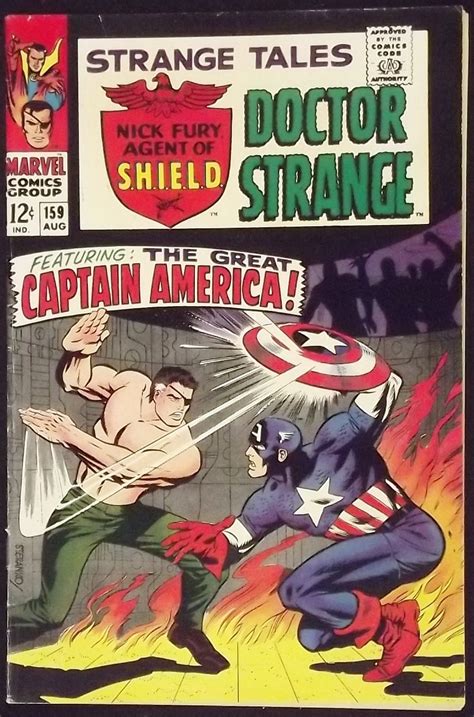 Strange Tales Fn Nick Fury Vs Captain America Jim Steranko Art