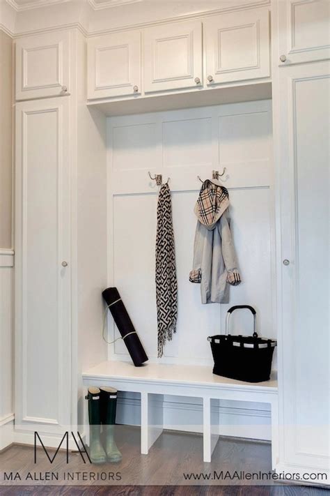 Just because you don't have a lot of room, doesn't mean you can't carve out a mudroom storage boot room home renovation cabinet remodel room flooring mudroom closet floor to ceiling cabinets mudroom flooring closet. Mudroom Bench - Traditional - laundry room - MA Allen ...