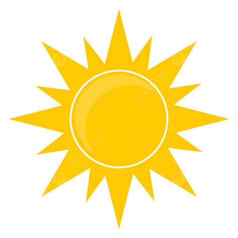Sun Vector Sun Yellow Sun Cartoon Sun Png And Vector With