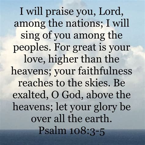 Psalm 108 3 5 New International Version NIV Psalms Bible Psalms