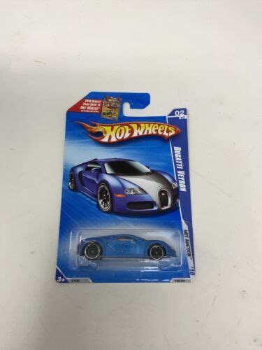 Hot Wheels Bugatti Veyron Satin Blue 0210 Mip 2010 Walmart Exclusive