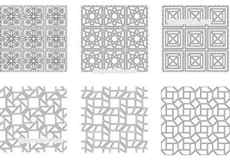 Seamless Geometrical Pattern Autocad Drawing Autocad Pattern