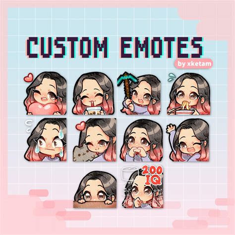 emotes commission 8 by xketam on deviantart