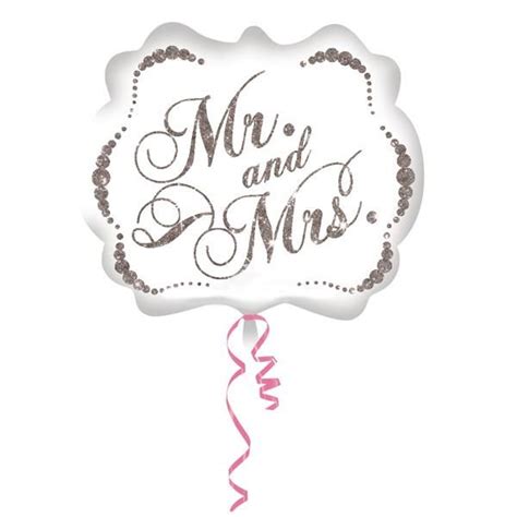 Hochzeitsballon "Mr & Mrs" oval - Raumdeko | Ballons ...