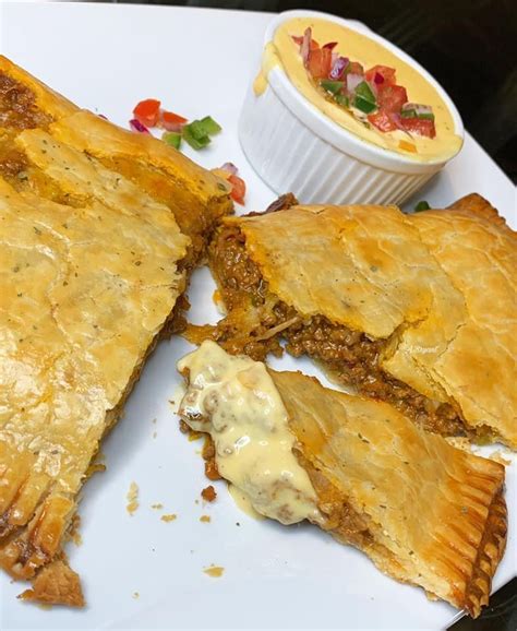 Mexican Beef Hand Pie With Homemade Queso