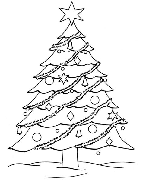 These free worksheets include a word trace and a large picture. Christmas Tree Coloring Page | Wallpapers9