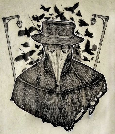 Plague Doctor Mask Drawing
