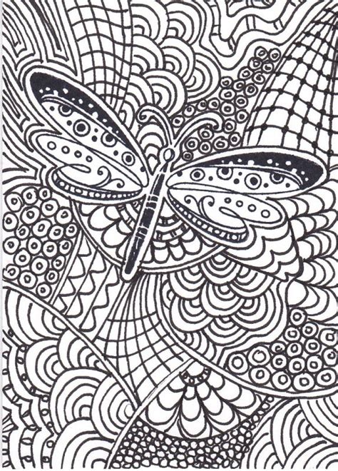 21.59 x27.94 cm/ 8.27 × 11.69 inches. dragonfly zentangle | coloring pages | Pinterest | Raising ...