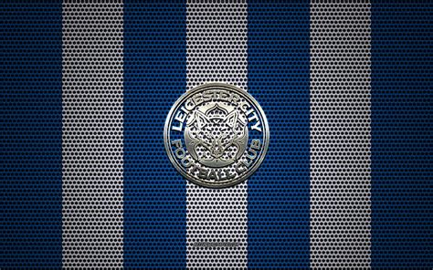 Leicester City Fc Logo English Football Club Metal Emblem Blue White