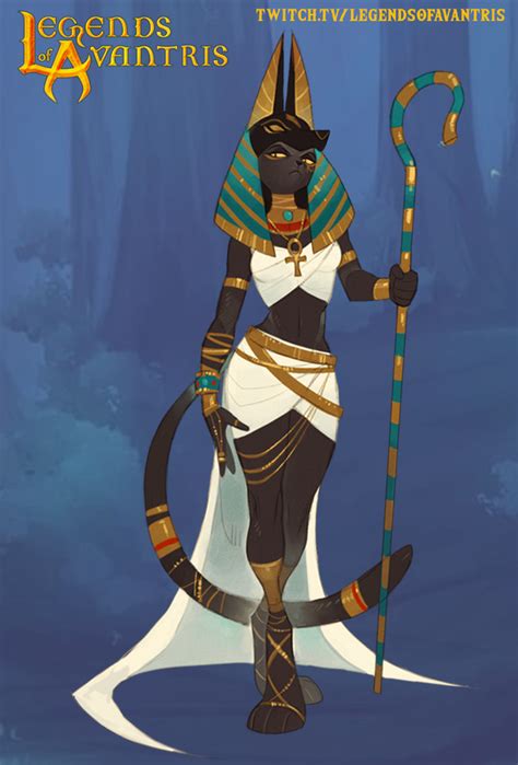 [oc][art] Tabaxi Grave Cleric Of Anubis Dnd Egyptian Character Design Anime Egyptian Anubis