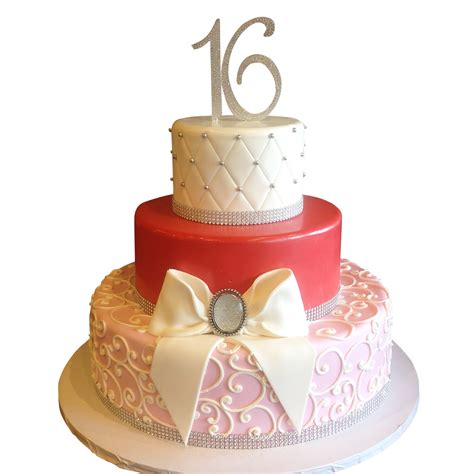 16 Th Birthday Cake Ombre 16th Pink Drip Cake Sweet 16 Birthday