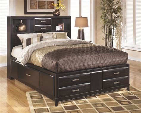 Kira Almost Black California King Storage Bed Ez Furniture Sales