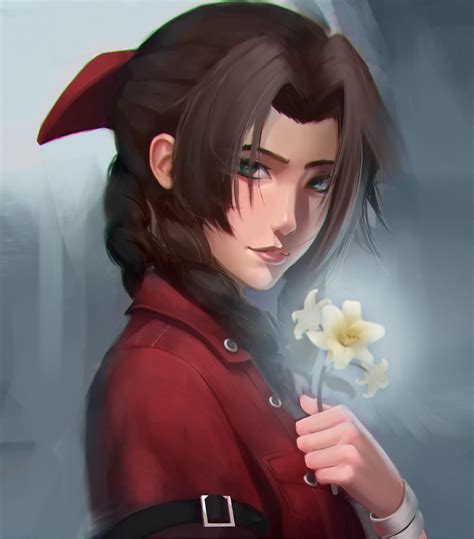 I Painted Some Aerith Fanart And Thought Id Share I Hope I Did Her