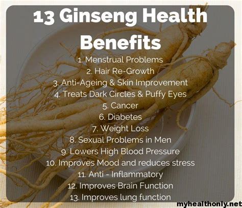 13 tremendous health benefits of ginseng my health only