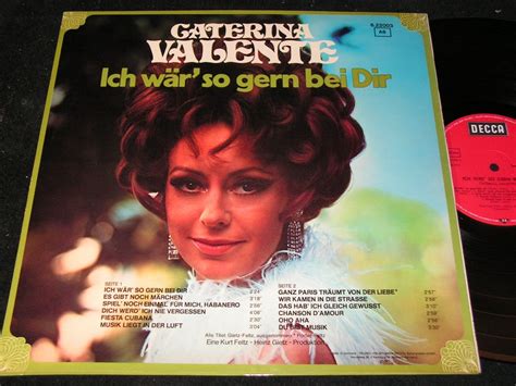 CATERINA VALENTE Ich wär so gern bei Dir German LP TELDEC DECCA