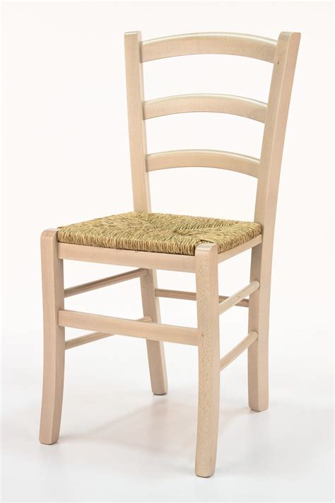 110  Chaise rustique en bois, avec assise en bois, paille, ou avec