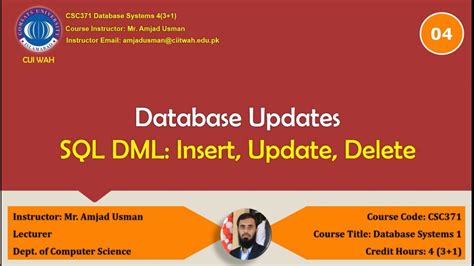 4 Sql Dml Insert Update Delete Commands Youtube