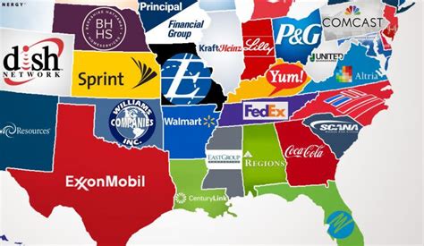 Map The Largest Company In Every State
