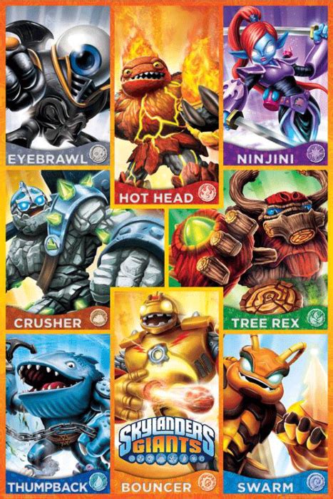 Skylanders Giants Characters Poster Ubicaciondepersonas Cdmx Gob Mx