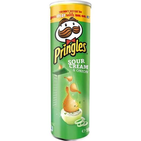 Pringles Sour Cream And Onion Crème Sure Et Oignon Chips 190g Achat