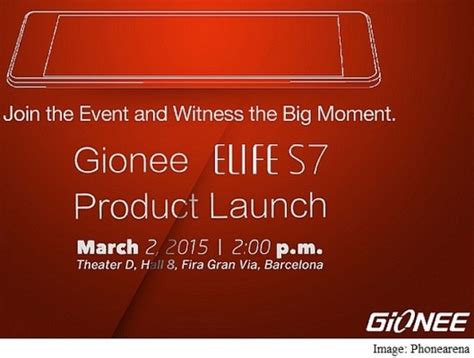 Gionee Elife S7 Reserved Its Seat For Mwc 2015 Launch On March 2