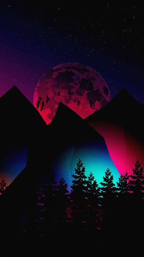 Moon Mountains 4k Iphone Wallpaper Iphone Wallpapers