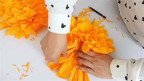 Como hacer una flor de cempasúchil YouTube