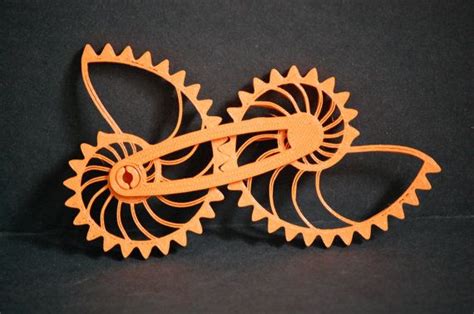 3d Printed Logarithmic Nautilus Gear Sprial Toy Puzzle 3 D Print