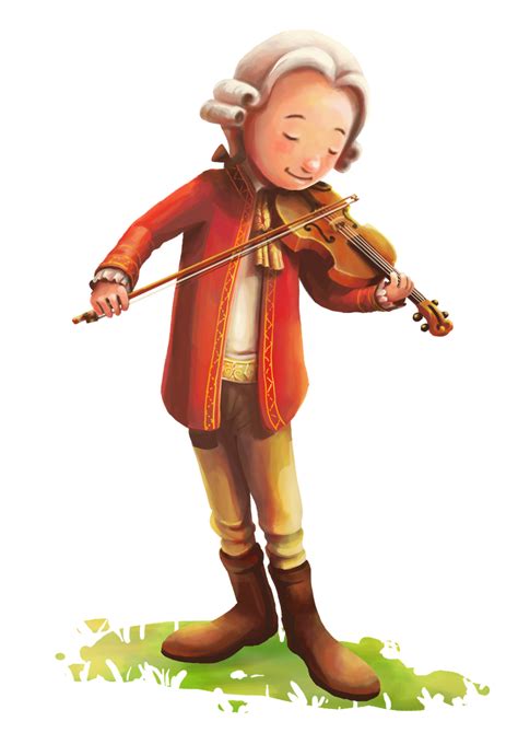 Chibi Mozart Plays Violin By Rattyrantcomic On Deviantart