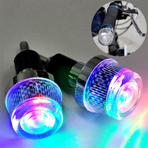 Led Indicator Lights Turn Signal Lamp Colors Pair For Bicycle Bike In