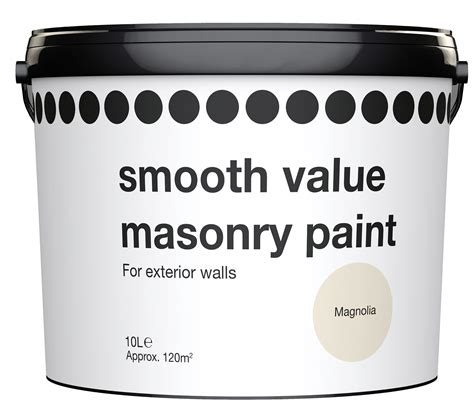 Magnolia Cream Matt Masonry Paint 10l Departments Diy At Bandq