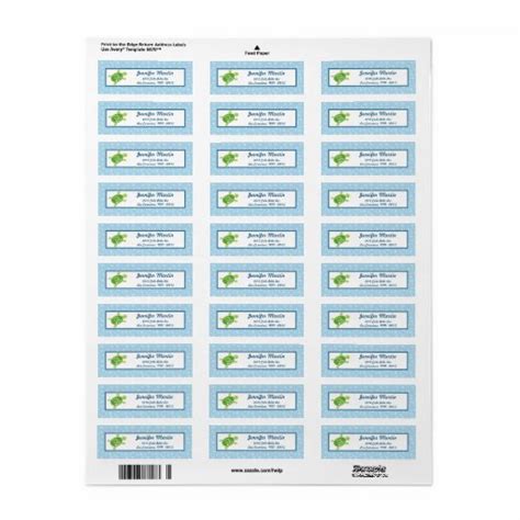 X Return Address Label Sea Turtle Reef Zazzle