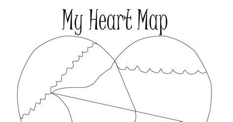 Printable Heart Map Template Pdf 2023 Template Printable