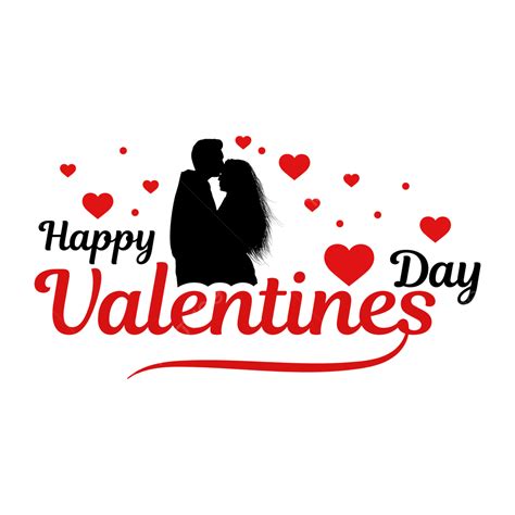 Happy Valentine Or Valentines Day Sticker Clipart Couple Heart