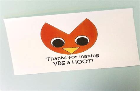 Thanks For Making Vbs A Hoot Concordia Vbs 2015 Volunteer Appreciation