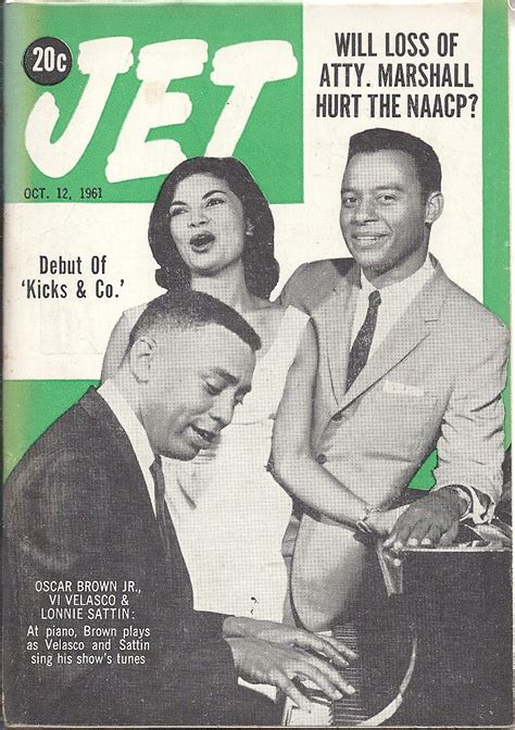 Oct 12 1961 Jet Magazine Vol20 25 Oscar Brown Jr Vi Velasco