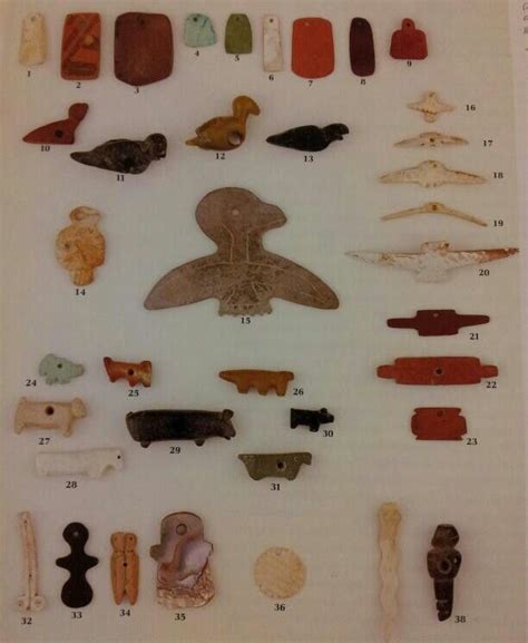 effigy pendants various southwest ancient native american cultures