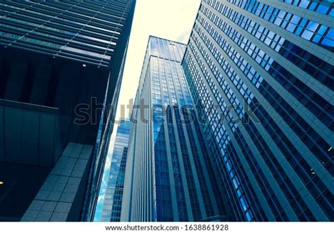 Office Building Top View Background Retro Stock Photo 1638861928