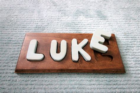 Diy Wooden Name Puzzle