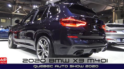 2020 Bmw X3 M40i Carbon Black Met Exterior And Interior Quebec Auto