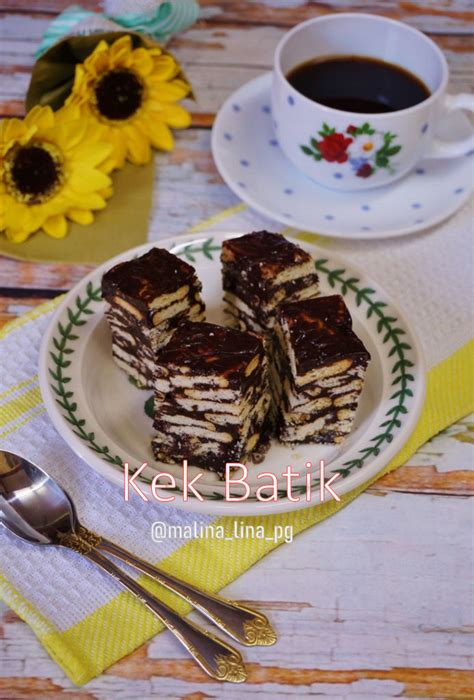 Cake batik milo dengan topping coklat lumer. Cara Buat Kek Batik Mudah Sedap Tak Guna Telur - TERATAK ...