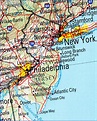 New York map new jersey - ToursMaps.com