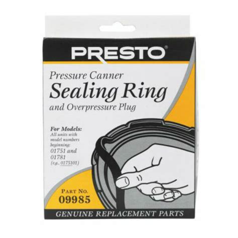 Presto Pressure Canner Sealing Ring 09985 Models 0174510 175107 0175510