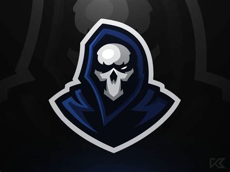 Grim Mascot Logo Art Logo Skull Logo Logo Design