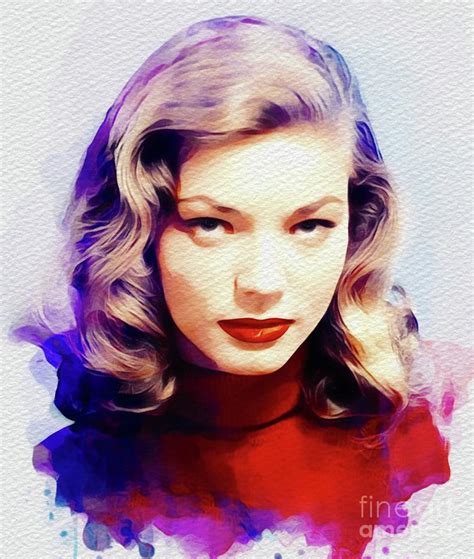 Lauren Bacall Vintage Movie Star Painting By Esoterica Art Agency Pixels
