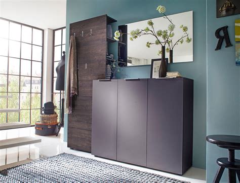 Ob modern, rustikal oder romantisch:. Garderobe Victoria 11 anthrazit Wenge 3-teilig ...