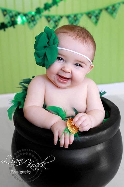 St Patricks Day Themed Newborn Photography St Patricks Baby Baby