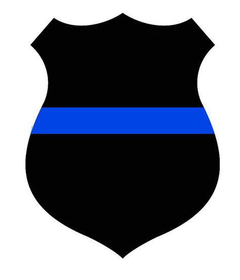 Police Badge Silhouette At Getdrawings Free Download