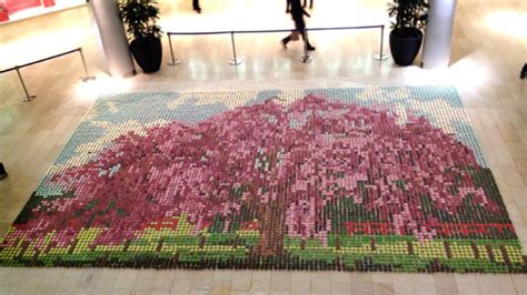 Edible Cherry Blossom Tree Mosaic Is Made From 10000 Scrumptious