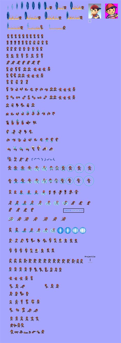 Sumin Styled Ninten Sprites For Supermario2467 By Shanethemugenfan On